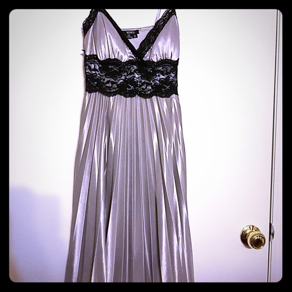 Xoxo silver and black dress